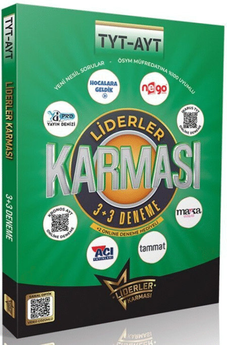 LİDERLER KARMASI 3 + 3 TYT-AYT DENEME (+2 ONLİNE DENEME HEDİYELİ)