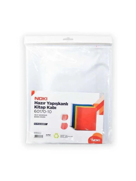 NOKİ HAZIR YAPIŞKANLI KİTAP KABI (10 ADET)